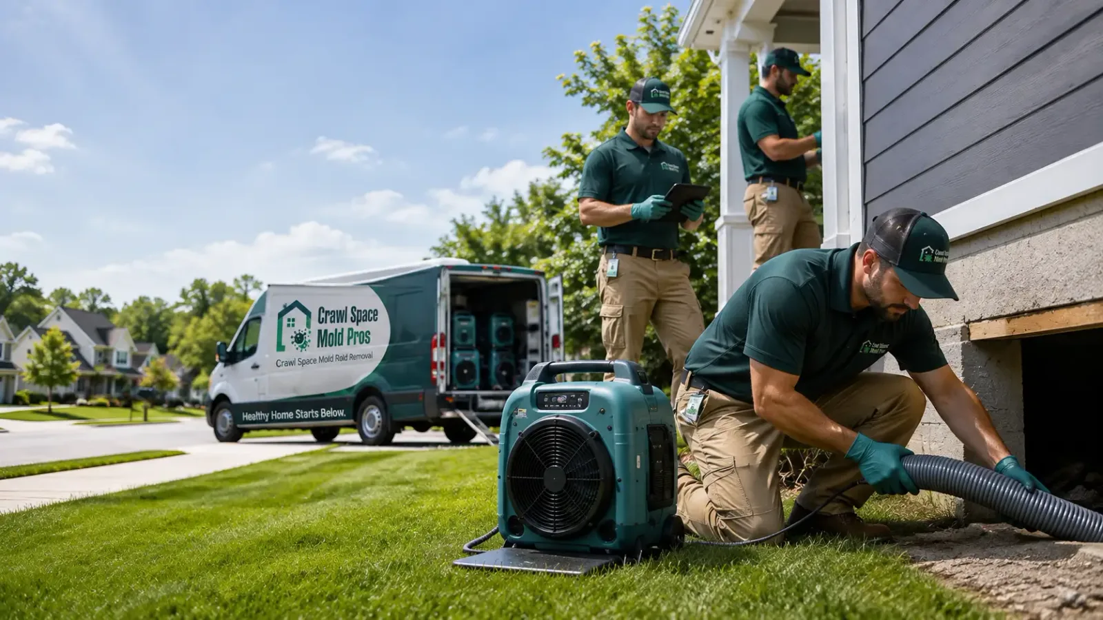 Crawl Space Mold Removal in Guilford, CT